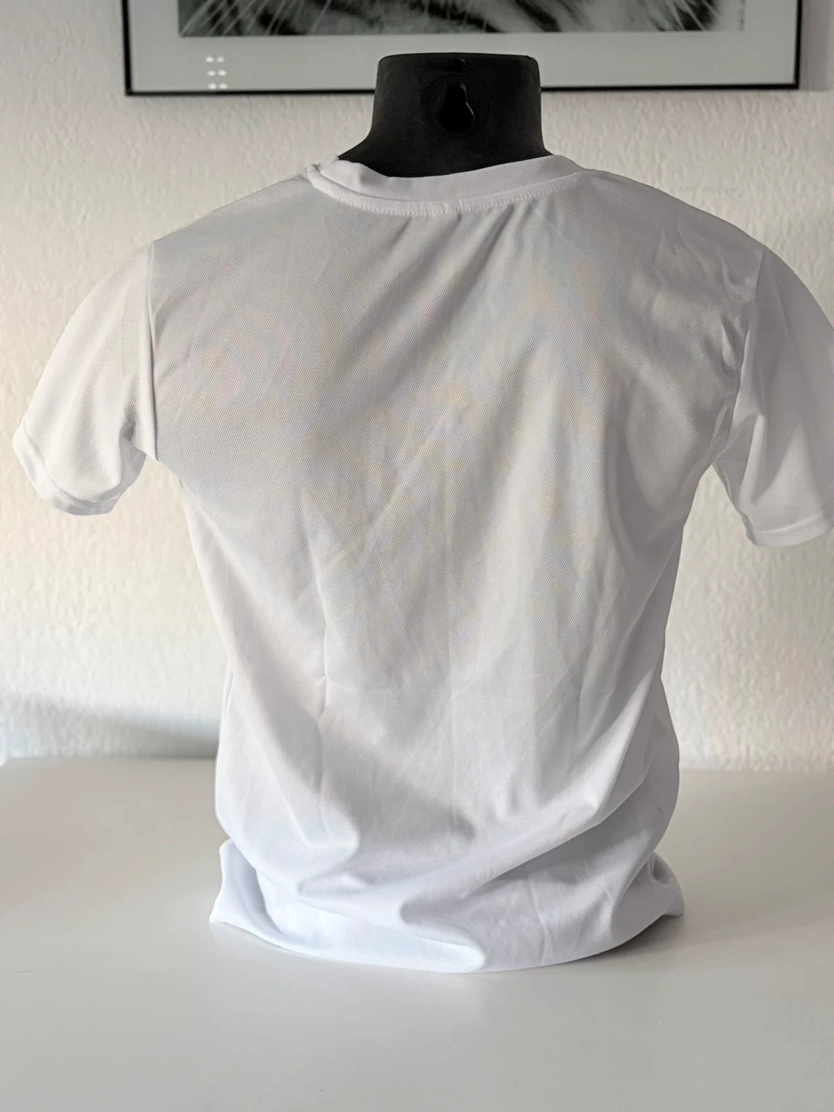 Witte Basic Heren Sport & Vrije Tijd T-shirt - Maat S - Casual Classics – photo 6